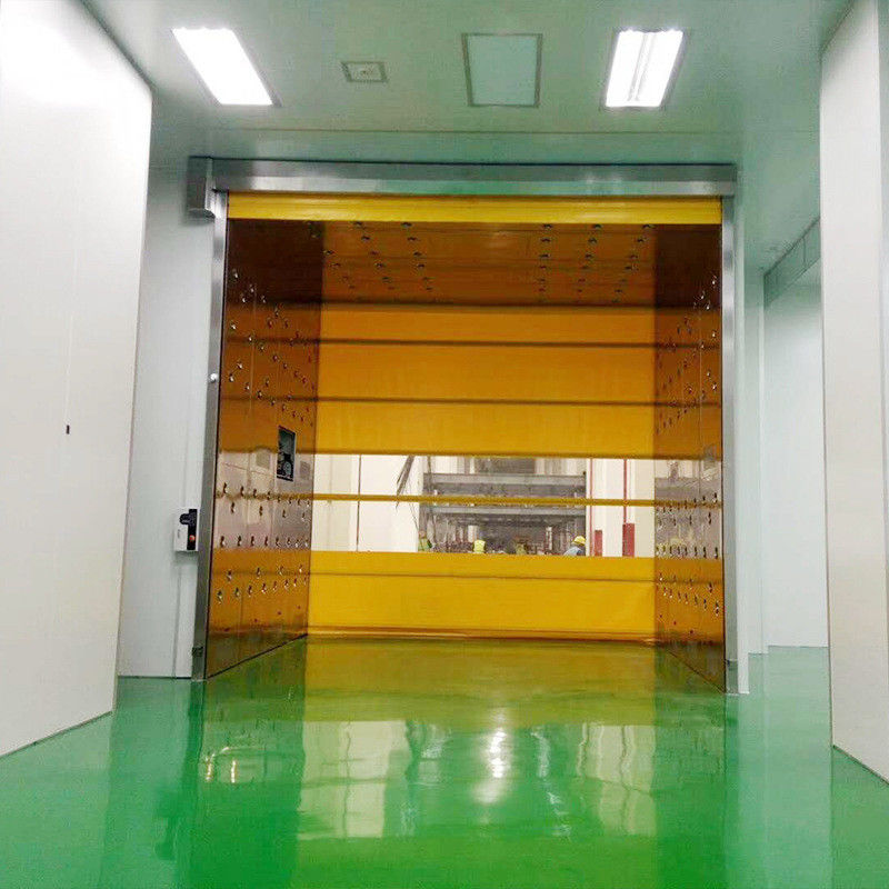 Large Cargo SUS304 Clean Room Air Shower Rapid Roll Up Shutter Doors